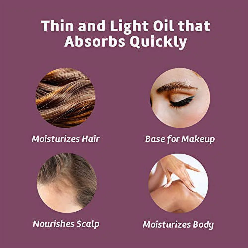 De La Cruz Grapeseed Oil, Expeller Pressed Moisturizer for Skin and Hair Care, 2 fl Oz. - Image 4