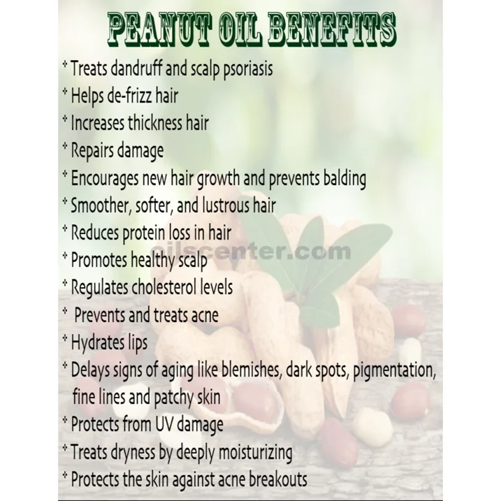 Peanut oil unrefined organic carrier cold pressed virgin raw pure by H&B OILS CENTER 8 oz - Image 3