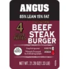 85% Lean / 15% Fat Angus Ground Beef Steak Burgers, 4 Count, 1.33 lb Tray, Fresh, All Natural* - Image 4