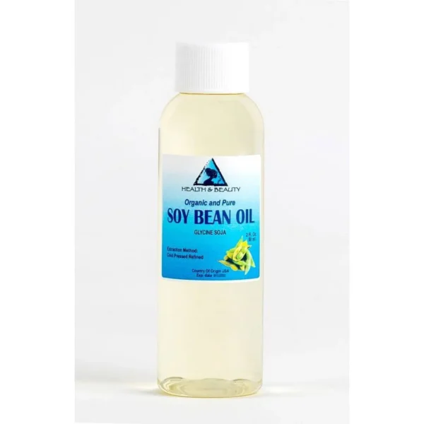SOYBEAN / SOY BEAN OIL ORGANIC CARRIER SOY OIL COLD PRESSED 100% PURE 2 OZ