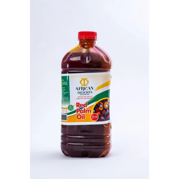 African Delights Unrefined Red Palm Oil 2 Liters 100% Natural