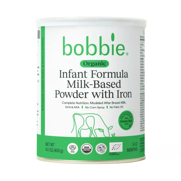 Bobbie Organic Original Infant Formula for Everyday Feeding, Milk-Based Powder with 1.2mg Iron
