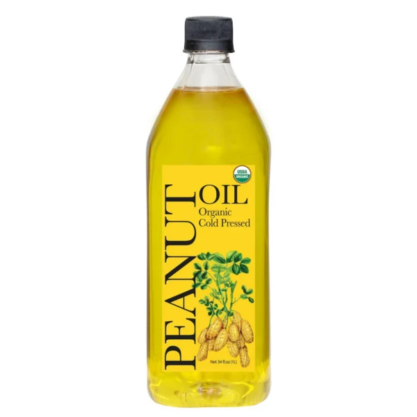 Daana Peanut Oil: CERTIFIED USDA ORGANIC, COC1EXTRA VIRGIN, COLD PRESSED (34 Fl oz)