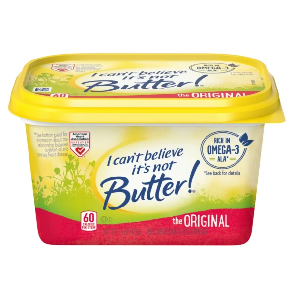 I Can't Believe It's Not Butter Original Spread, 15 oz Plastic Tub