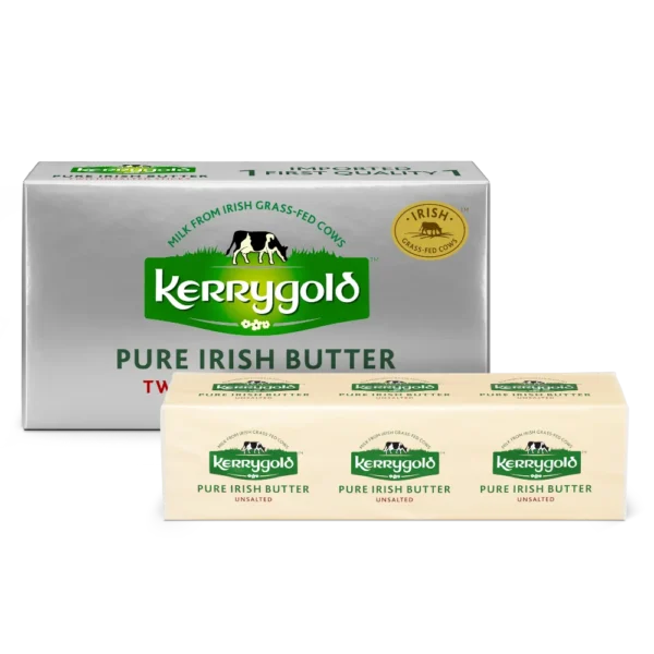 Kerrygold Grass-Fed Pure Irish Unsalted Butter, 8 oz 2 Sticks