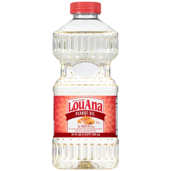 LouAna 100% Pure Peanut Oil 24 fl. oz. Bottle