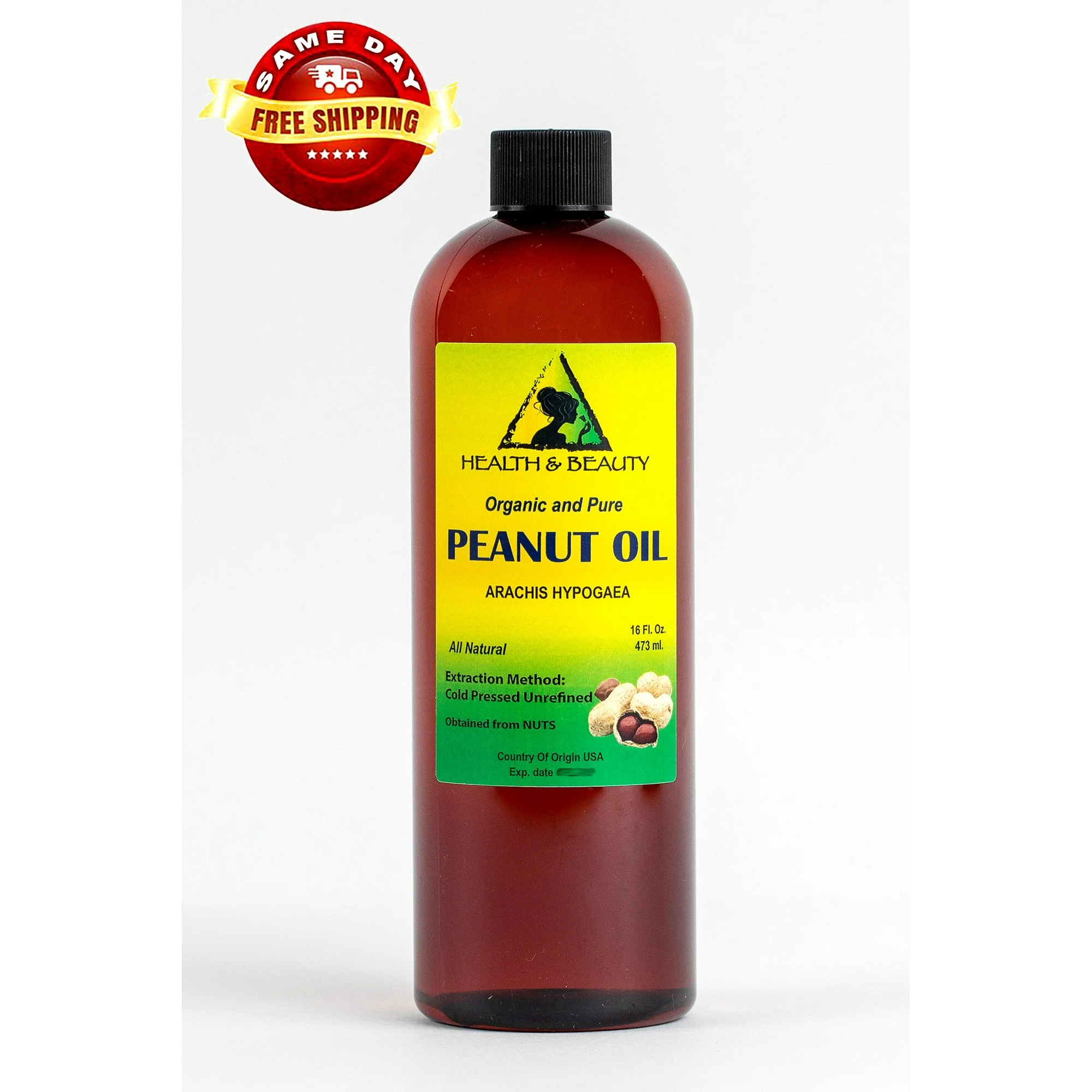 Peanut oil unrefined organic carrier cold pressed virgin raw pure 48 oz - Image 3