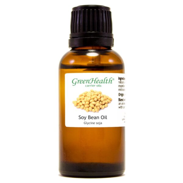 Soy Bean Carrier Oil - 1 fl oz - Amber Glass Bottle w/ Euro Dropper