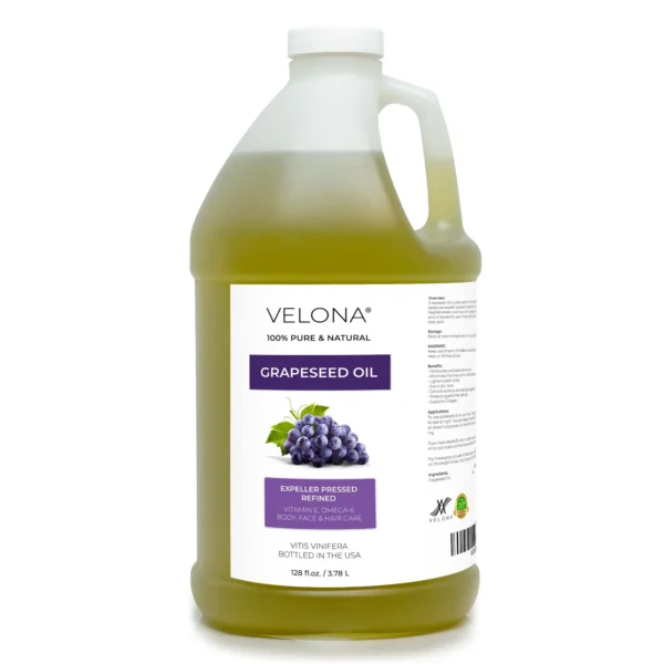 Velona Grapeseed Oil - 1 Gallon / 128 Fl Oz