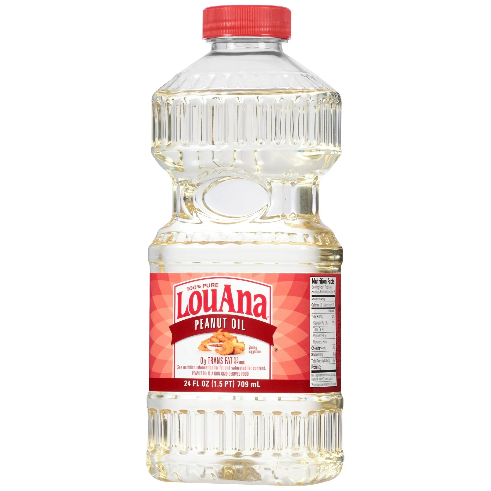 LouAna 100% Pure Peanut Oil 24 fl. oz. Bottle - Image 6