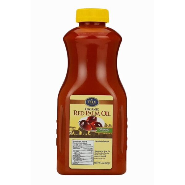 Palm Oil, Red Organic Palm Oil 32 Oz Pure Red Palm Oil for Cooking