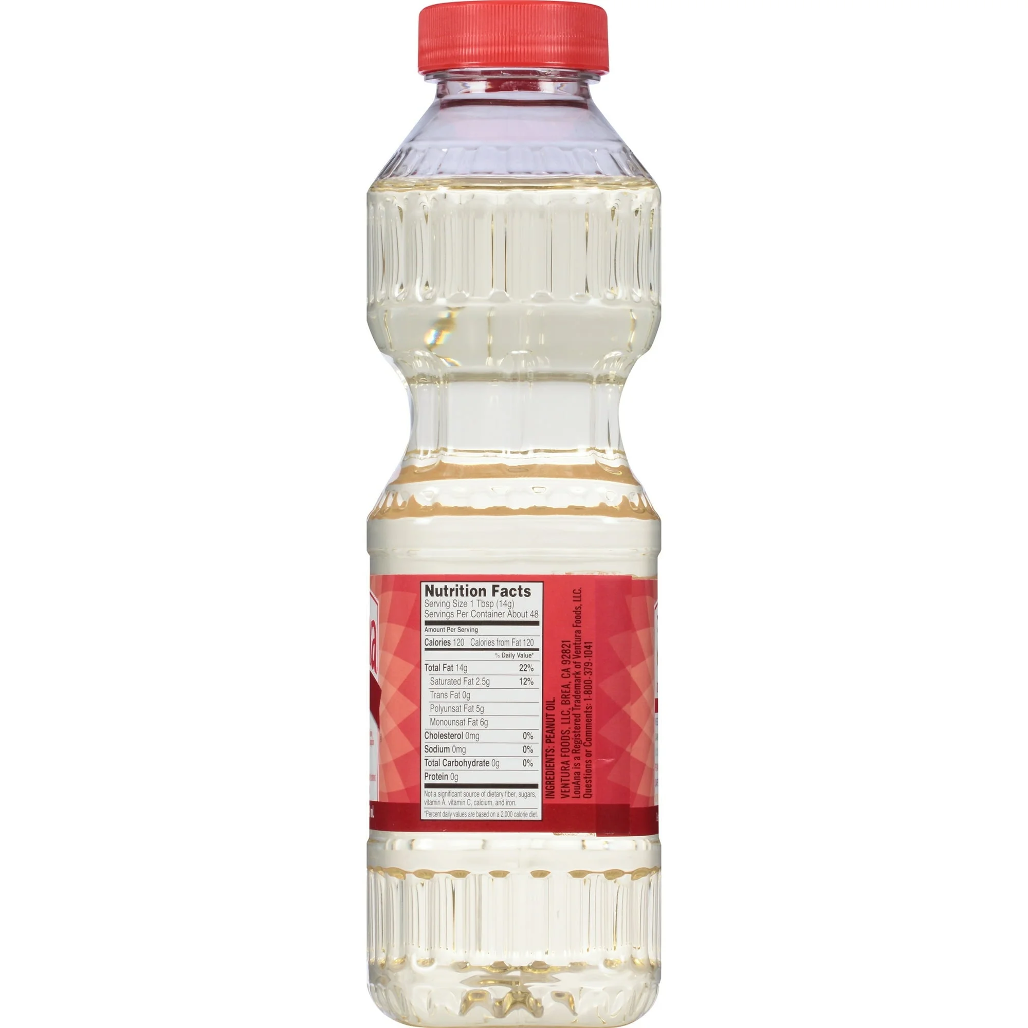 LouAna 100% Pure Peanut Oil 24 fl. oz. Bottle - Image 4