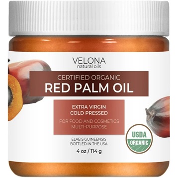 Velona USDA Certified Organic Red Palm Oil - 4 oz