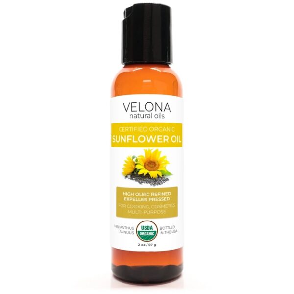 Velona USDA Certified Organic Sunflower Oil - 2 oz