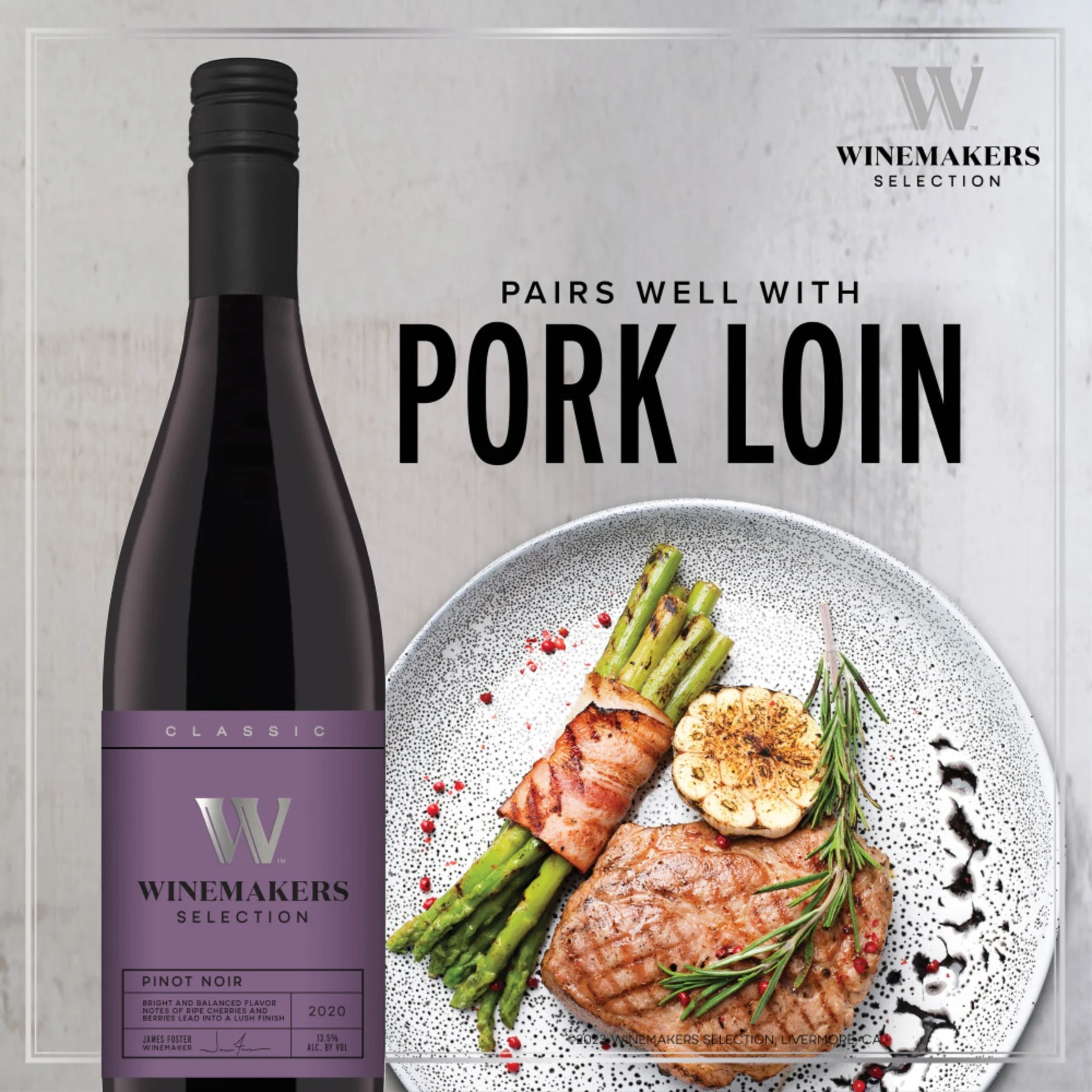 Winemakers Selection Classic Series Pinot Noir California Red Wine, 750 ml Bottle, 12% ABV - Image 4