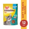 Meow Mix Irresistibles Soft Cat Treats with Salmon, 12 oz Bag - Image 2