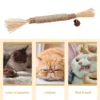 Abenow 2PCS Cat Toys Kitten Teething Chew Toys Natural Chew Sticks for Pet Teeth Cleaning - Image 3