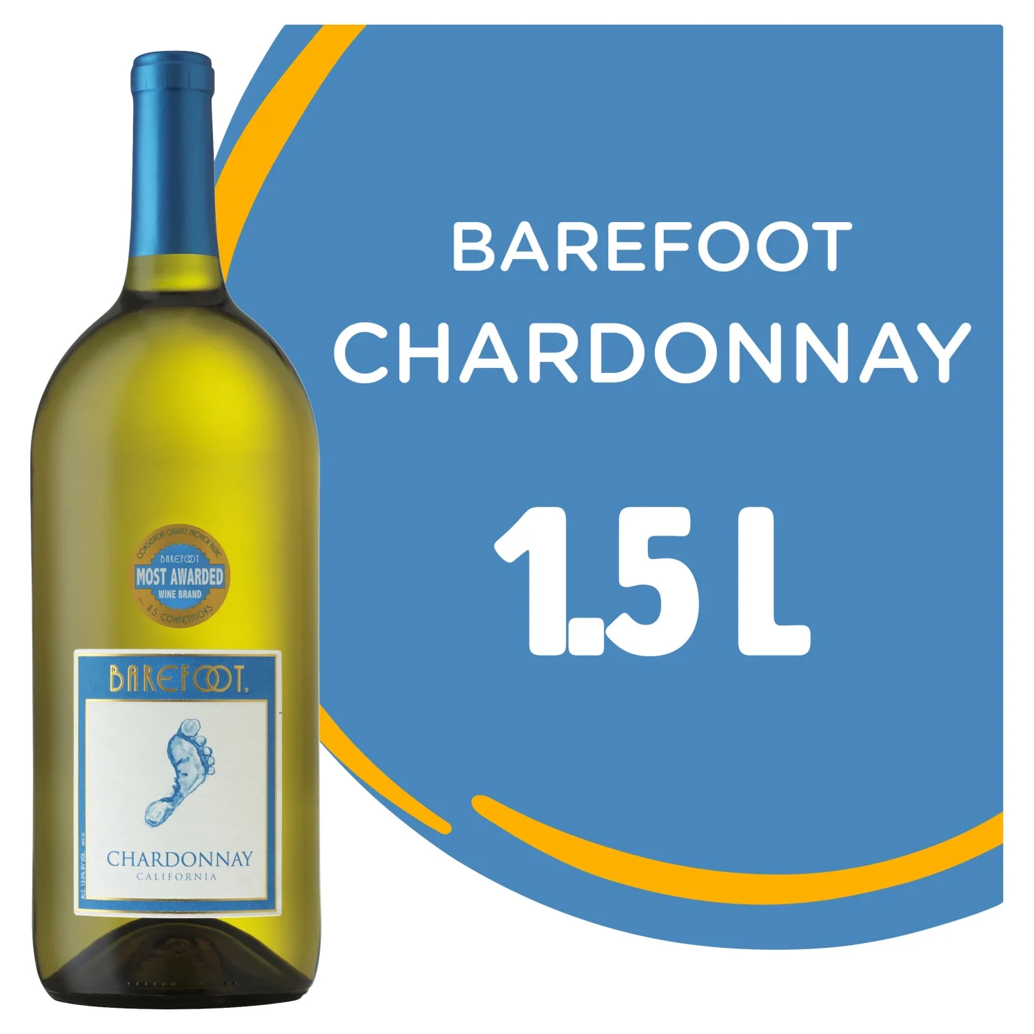 Barefoot Cellars Chardonnay White Wine 1.5L Bottle - Image 2