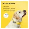 Halo Collar 3 - Wireless GPS Dog Fence & Training Collar with Real-Time Tracking, Sunburst, Medium/Large - Image 2