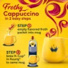 Gevalia Frothy 2-Step Artificially Flavored Cappuccino Espresso Style K‐Cup® Coffee Pods & Froth Packets Kit, 6 ct. Box - Image 3