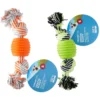 Vibrant Life Double Dental Dog Rope Toy, Small, Chew Level 1, 1 Pack - Image 3