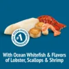 Purina Friskies Party Mix Seafood Lovers Crunch, Cat Treats, Scallop, Lobster, & Shrimp, 6 oz Bag - Image 2