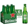 Heineken Original Netherlands Lager Import Beer, 6 pack, 12 fl oz Bottles, 5% ABV - Image 2