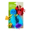 Vibrant Life 3-Piece Tropical Cat Toys with Catnip, Blue and Red - Image 3
