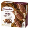 Haagen Dazs Coffee Almond Toffee Crunch Ice Cream Mini Snack Bars, Kosher, 6 Ct - Image 4