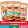 Hartz Delectables Savory Broths Lickable Wet Cat Treats Variety Pack, 12 Count - Image 2