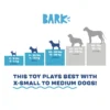BARK Plush Dam Daniel Beaver Dog Toy, Brown, for Small and Medium Dog Sizes - Image 3