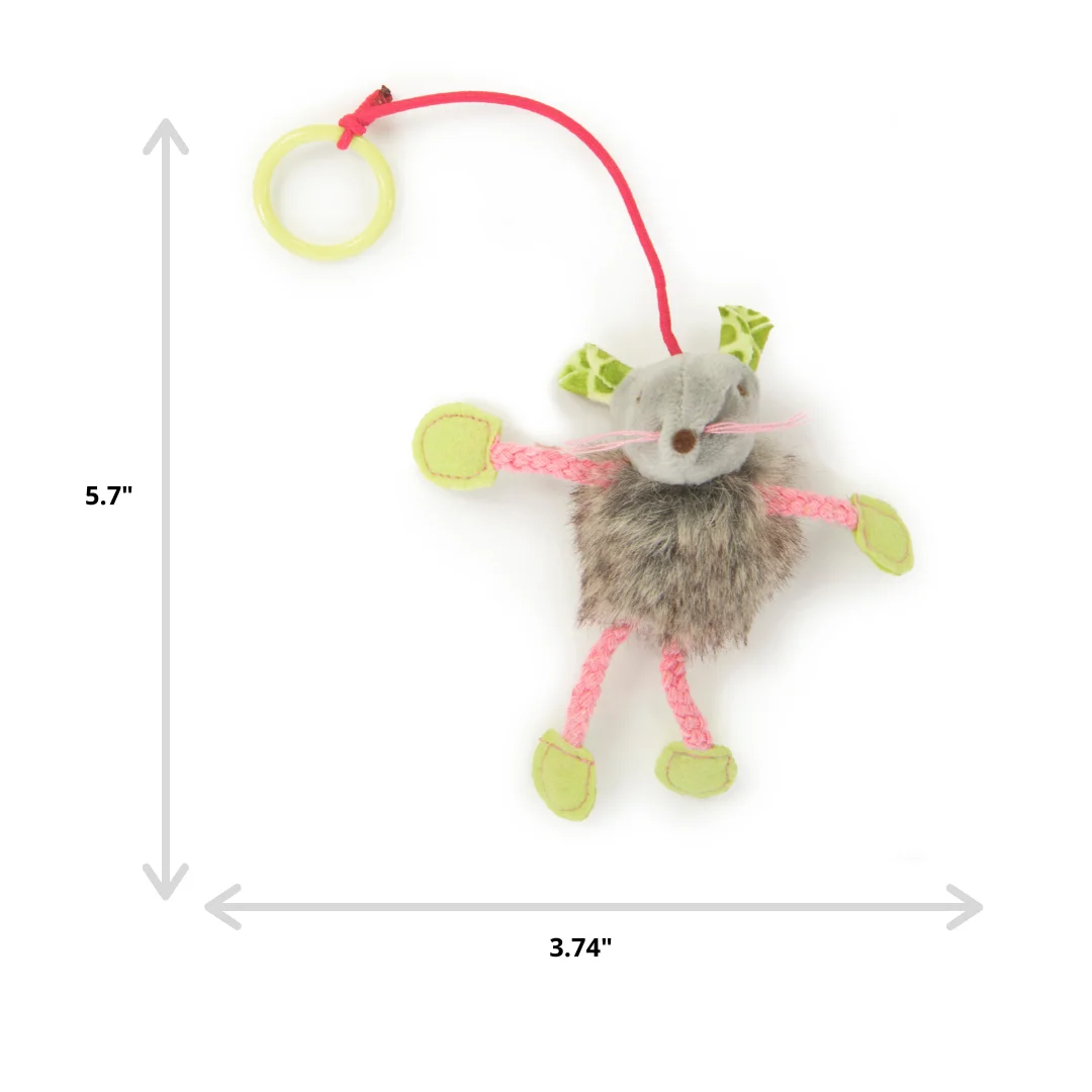 SmartyKat Bouncy Mouse Interactive Bungee Cat Toy - Image 3