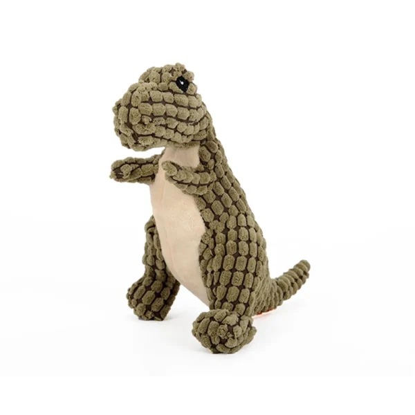BOZLUN Dog Plush Toys Pets Rabbit Squeak Toy for Medium Large Dogs, Green, 9"