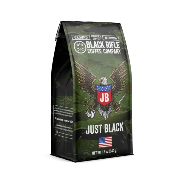 Black Rifle Coffee Company Just Black, Medium Roast, Ground Coffee,12 oz