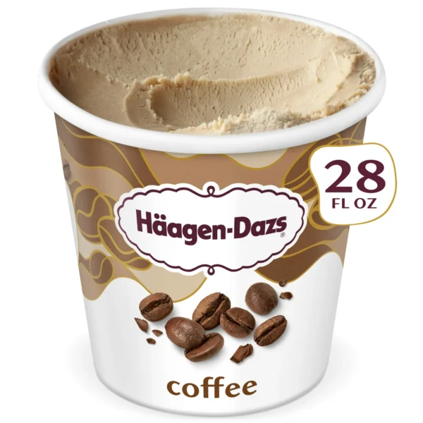 Haagen Dazs Coffee Ice Cream, Gluten Free, Kosher, 28 oz