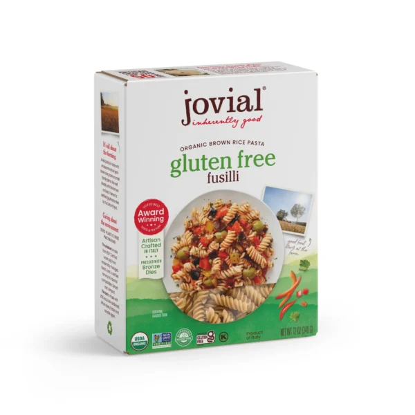 Jovial Pasta Organic Gluten Free Brown Rice Fusilli,12 oz