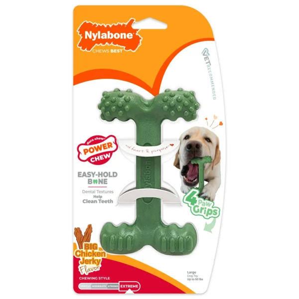 Nylabone Power Chew Comfort-Hold Dog Dental Chew Toy - Up to 50 lbs.