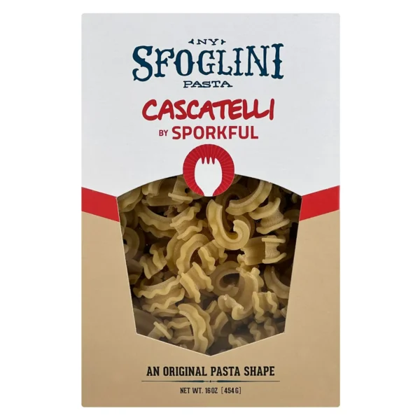 Sfoglini Cascatelli Pasta by Sporkful, Shelf-Stable, 16 oz Box