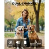 Heaflex Electric Dog Training Collar with Remote 2400FT E-Shock Security Lock Rechargeable IP67 Waterproof  (Gray)) - Image 3