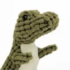 BOZLUN Dog Plush Toys Pets Rabbit Squeak Toy for Medium Large Dogs, Green, 9" - Image 2
