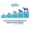 BARK Puppy Side Up Egg Dog Toy With Squeaker For Small and Medium Dog Sizes - Image 3