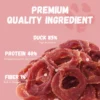 Pawmate Duck Jerky Dog Treats, Duck Jerky Rings for All Dogs, 23ct Packet - Image 2